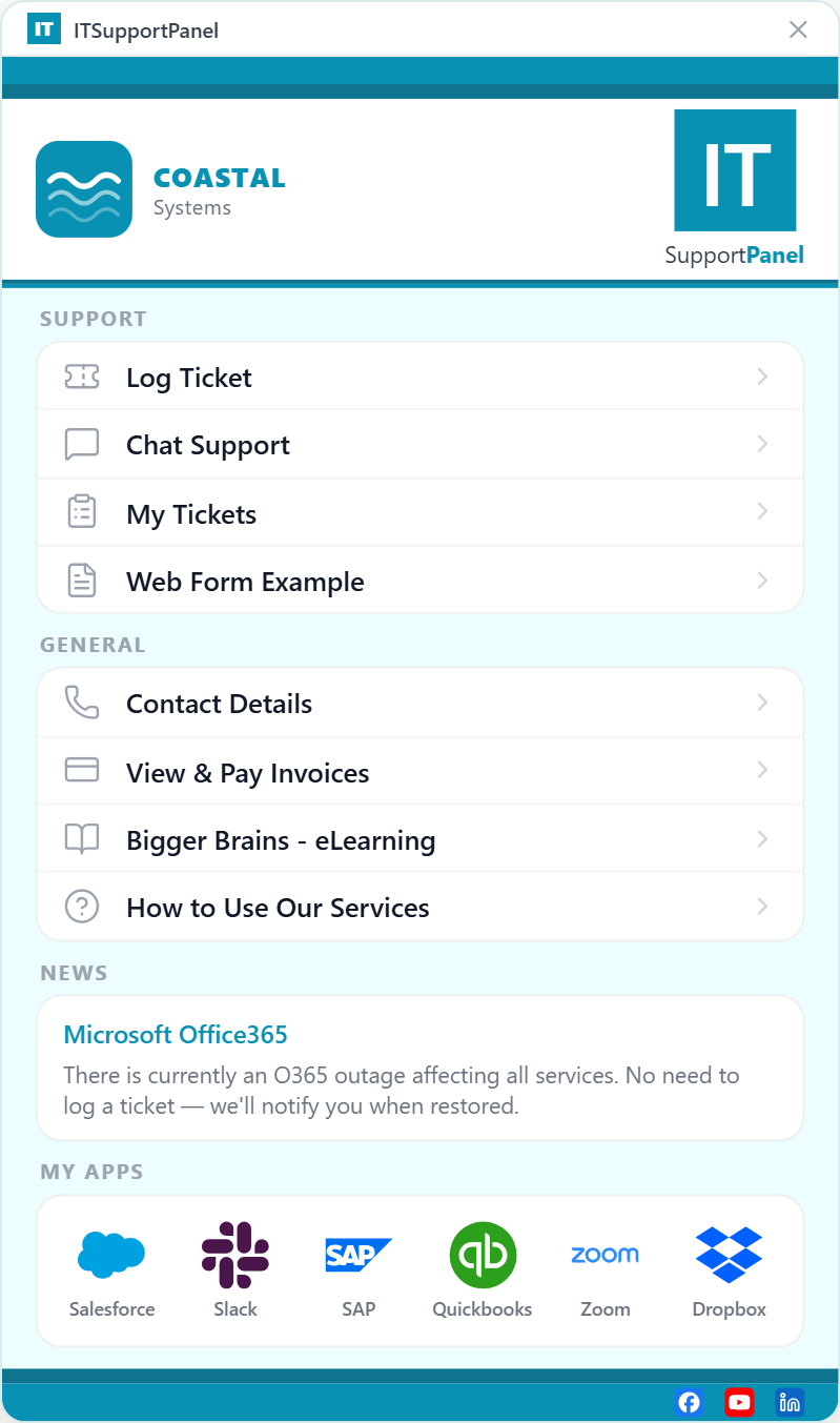 Coastal Systems desktop app