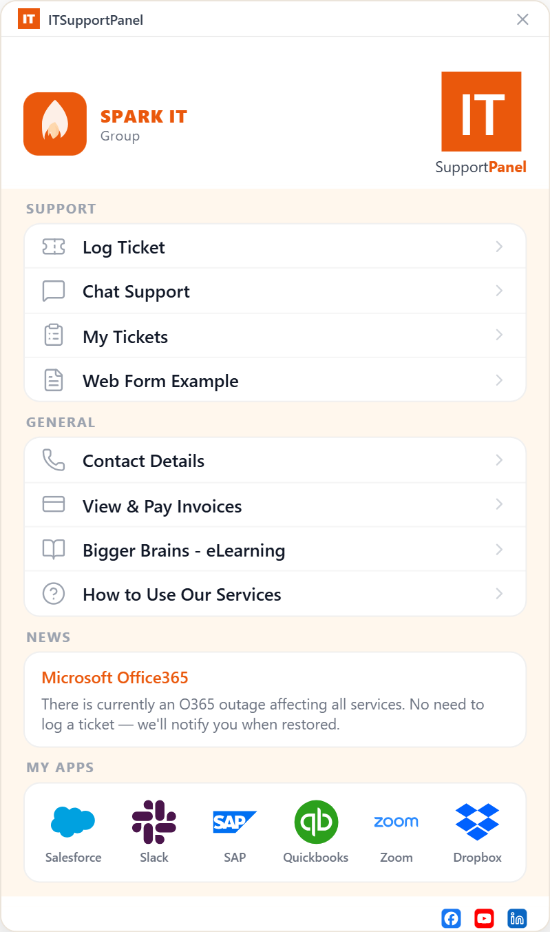 Spark IT Group desktop app