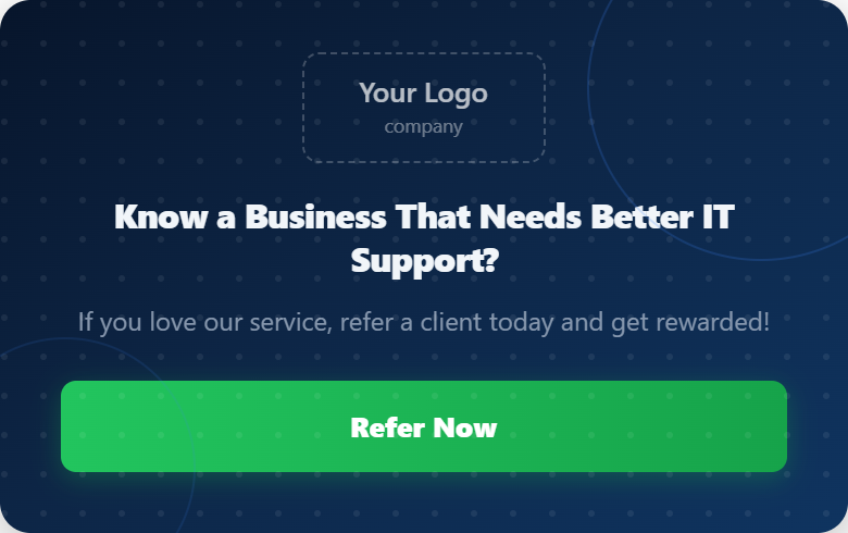 Deep Navy referral banner style