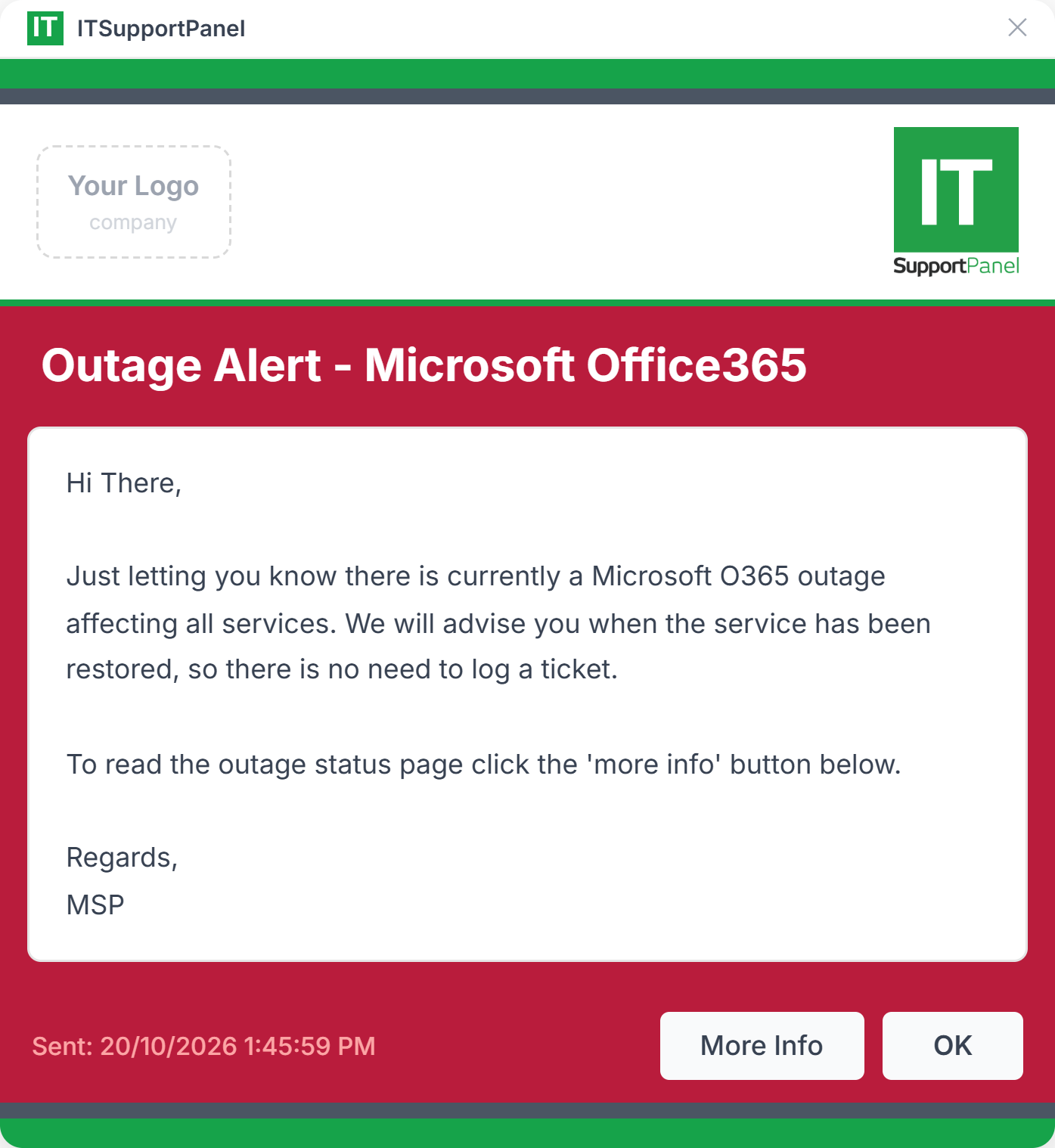 Outage Notification
