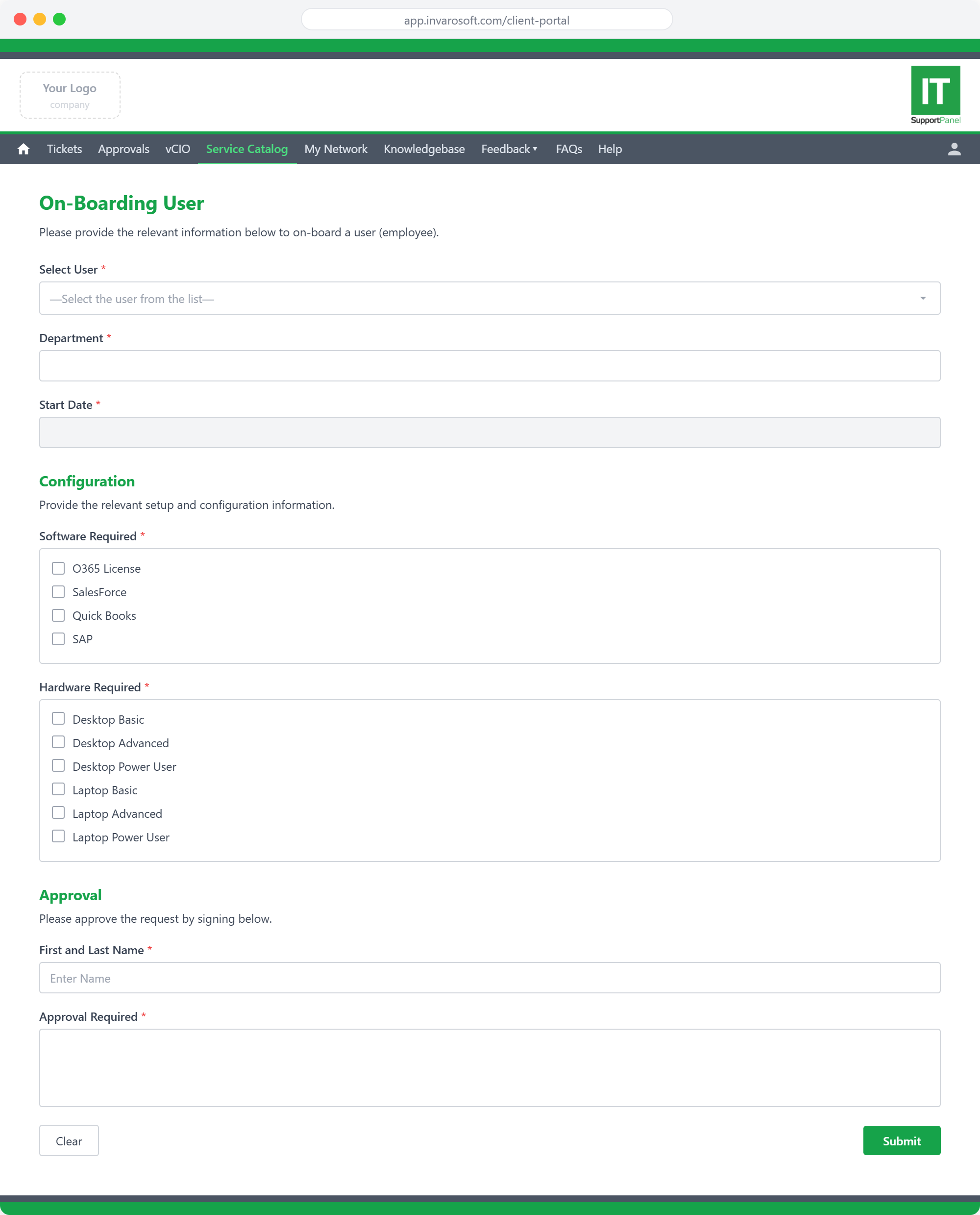 Onboarding Form