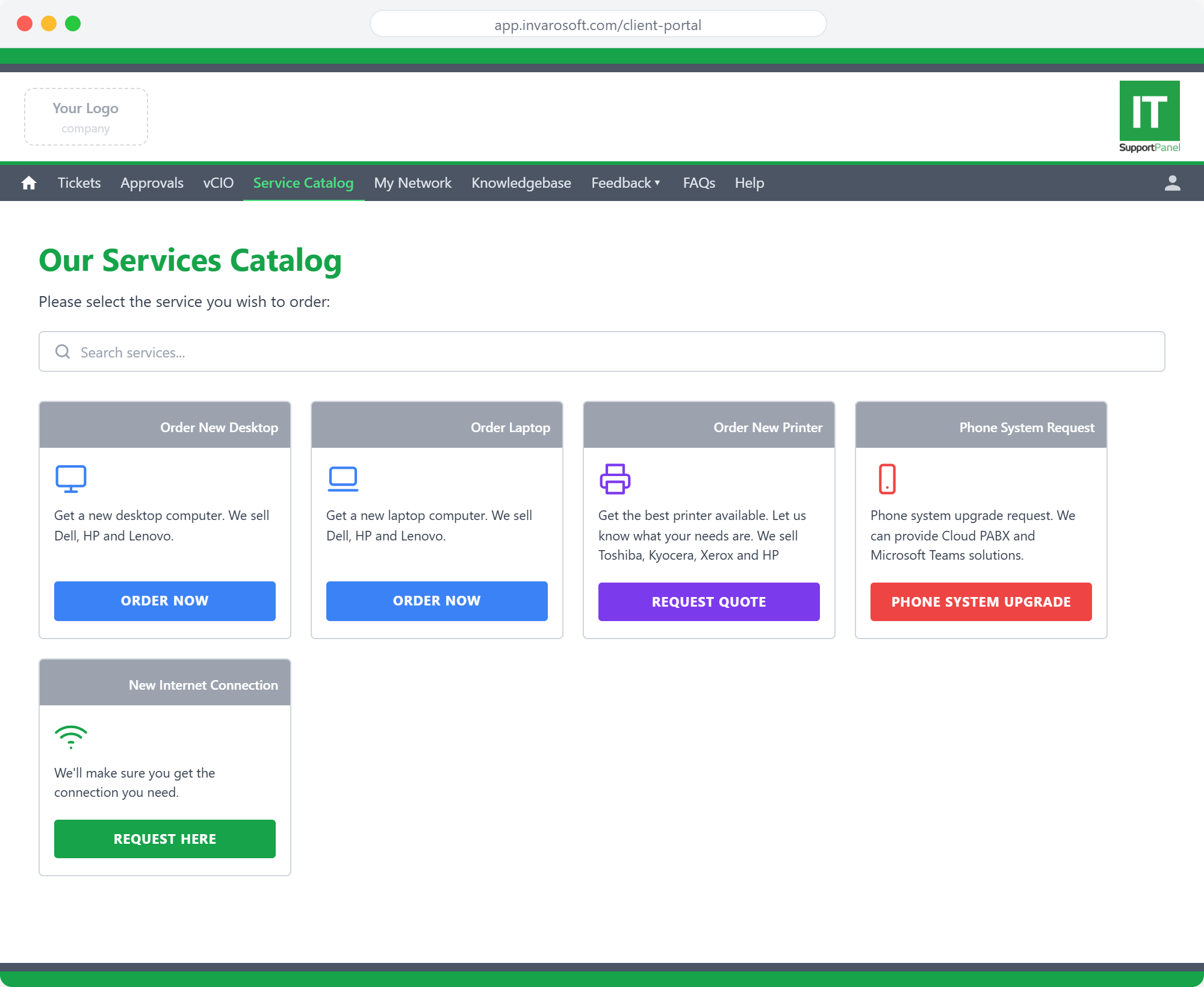 Service Catalog