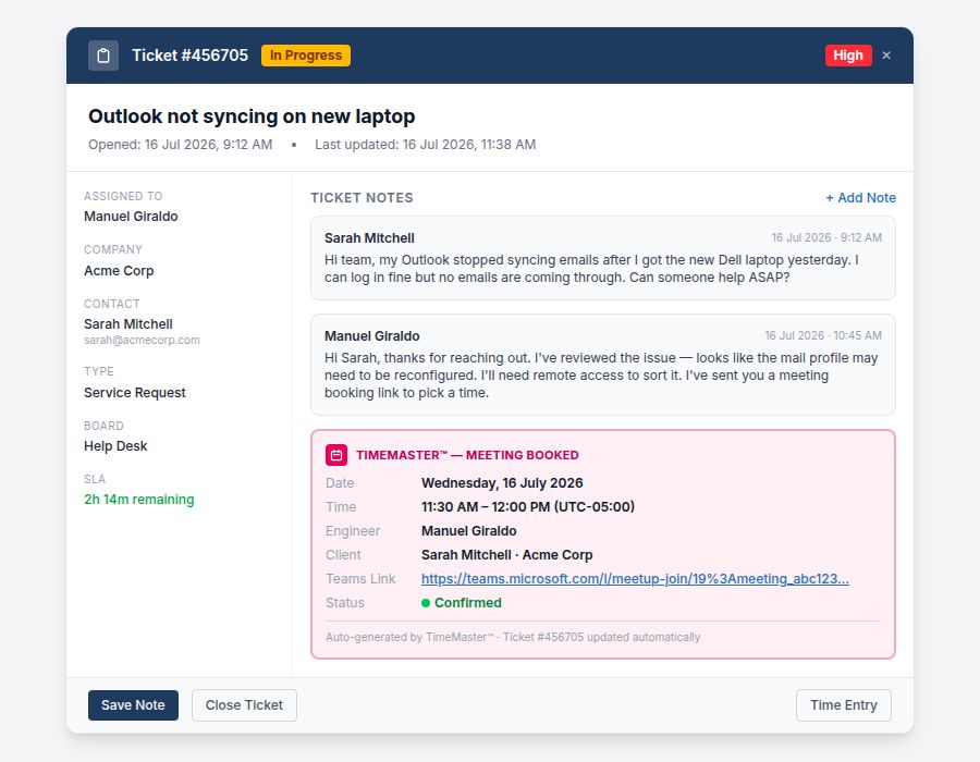 PSA Ticket Auto-Update
