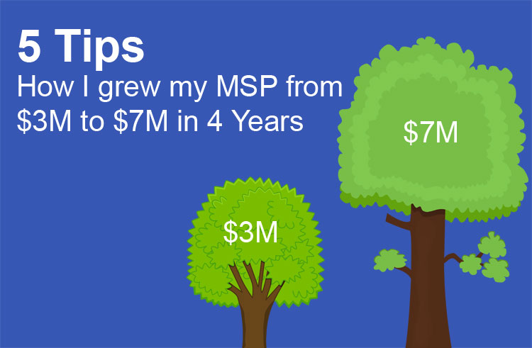 How I grew my MSP from $3M to $7M in 4 Years