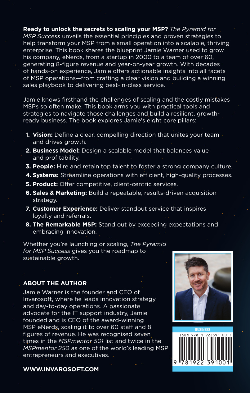 The Pyramid for MSP Success back cover